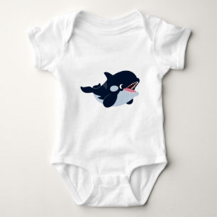 Body Joli caricature Baby Orca Baby Bodysuit
