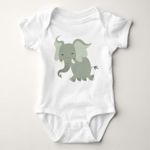 Body Joli Cartoon Eléphant Baby Apparel