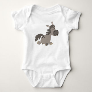 Body Joli Cartoon Gris Pony Vêtements bébé