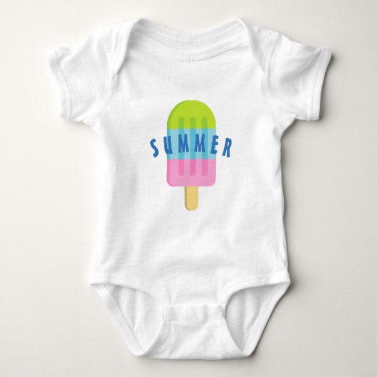 Body Joli costume personnalisé popsicle pour bébé nouve (Devant)