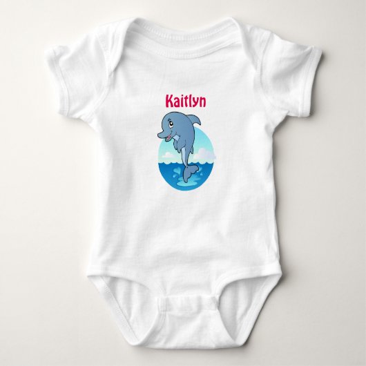 Body Joli dauphin Baby Jersey Bodysuit (Devant)