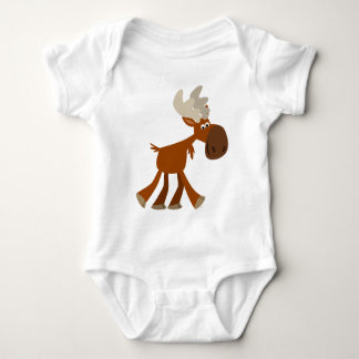 Body Joli Dessin Cartoon Moose Vêtements bébé