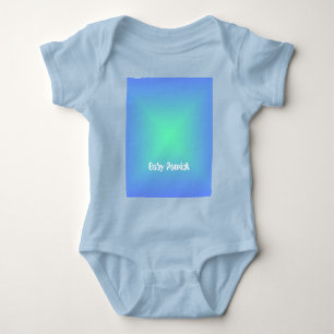 Body Joli diamant bleu à vert aigue-marine personnalisé