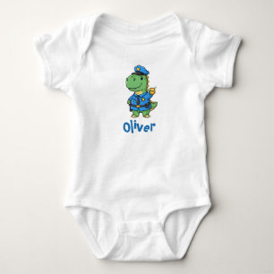 Body Joli Dino Cop Green avec Badge