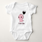 Body Joli Dinosaure Rose (Devant)