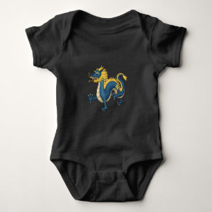 Body Joli Dragon de Zodiaque Chinois Noir