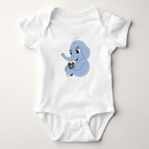 Body Joli éléphant garçon dessin animé bébé bodysuit