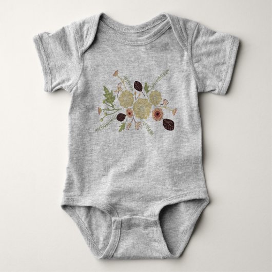 Body Joli floral rose marron (Devant)