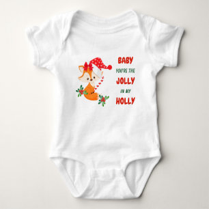 Body Joli Fox Holly Jolly Noël Baby Bodysuit