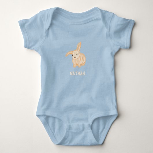 Body Joli lapin lapin Brown - transparent. (Devant)