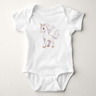 Body Joli licorne blanc pur avec une crinière fluide Ka