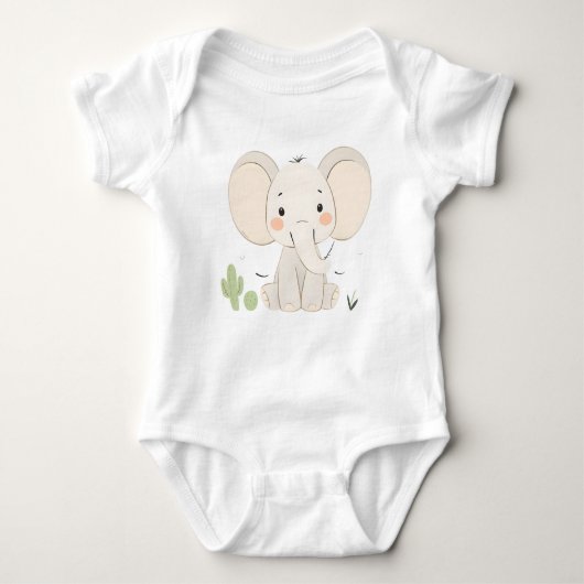 Body Joli maillot de bain bébé Eléphant Jersey (Devant)
