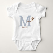 Body Joli Monogram Lion Baby Boy Bodysuit (Devant)