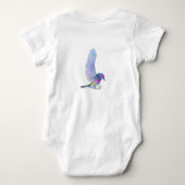 Body Joli Oiseau Multicolore Avec Des Ailes Extérieures (Dos)