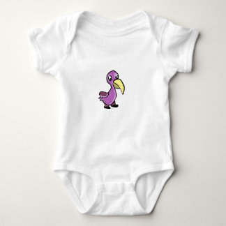 Body Joli Oiseau Violet de Dessin Animé
