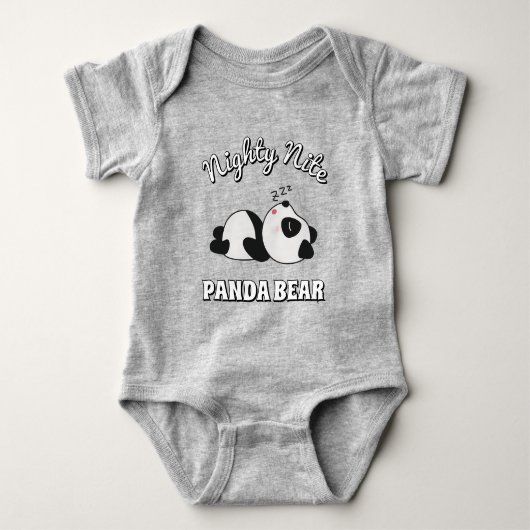 Body Joli Ours Panda Endormi (Devant)