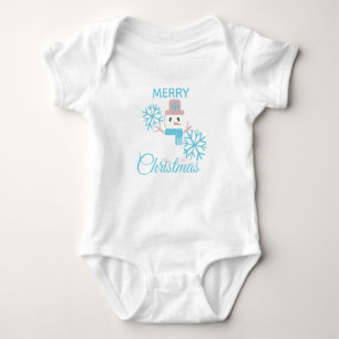 Body Joli personnage de Noël bonhomme de neige flocons