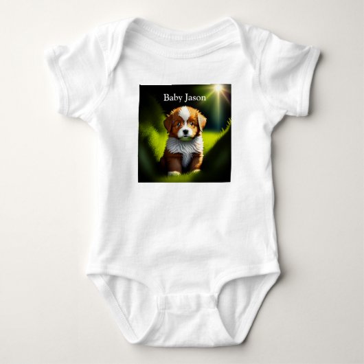 Body Joli petit chiot Brown et blanc (Devant)