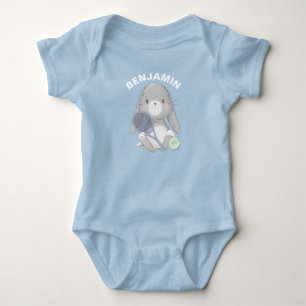 Body Joli petit joueur de tennis avec nom personnalisé