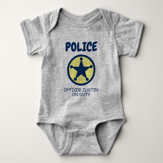 Body Joli policier étoile badge bébé bodysuit (Devant)