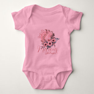 Body Joli rose Floral Citrouille Automne Baby Girl