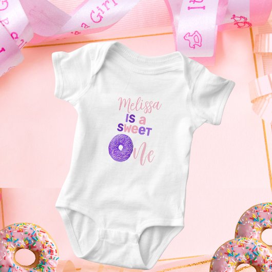 Body Joli Rose Violet Douce Fête d'anniversaire d'une f