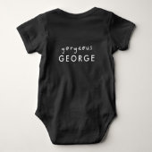 Body Joli script mignon bébé moderne (Dos)
