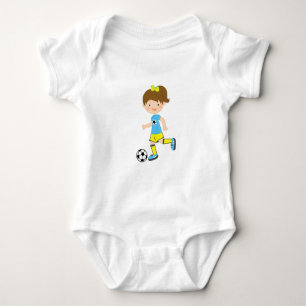 Body Jolie Brown Haired Soccer Baby Shirt
