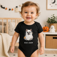 Jolie équipe de fantômes Halloween de Bouledogue F