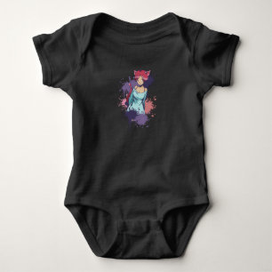 Body Jolie Fille Neko - Fille au Chat Cerise