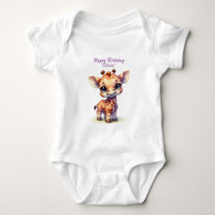 Body Jolie girafe joyeux anniversaire