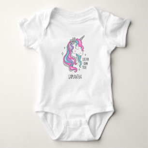 Body Jolie licorne rose et argent parties scintillant c