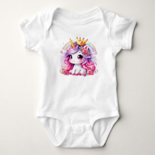 Body Jolie Princesse Bébé Licorne