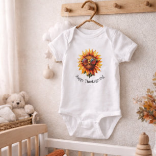 Body Jolie tenue de vacances Sunflower pour Thanksgivin