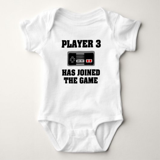 Body Joueur 3 a rejoint le jeu Funny baby boy shirt (Devant)