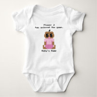 Joueur 3 Entré dans le jeu Ethnic Baby Girl Shirt