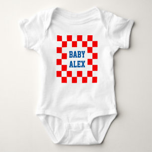 Body Joueur de soccer mignon Croatie drapeau