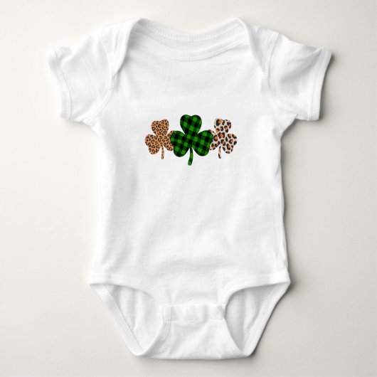 Body Jour de la Saint Patrick Lucky Irish Green Plaid S (Devant)