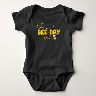 Body Jour de l'abeille Fille Jaune Typographie
