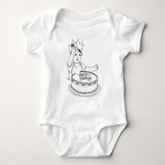 Body Joyeuse chemise enfant anniversaire (Devant)