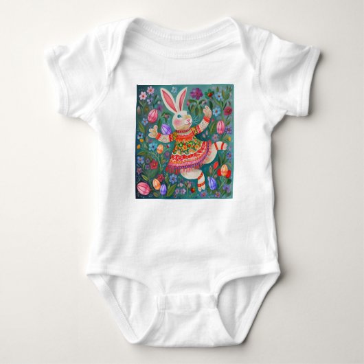 Body Joyeuse Danse Bunny de Pâques (Devant)