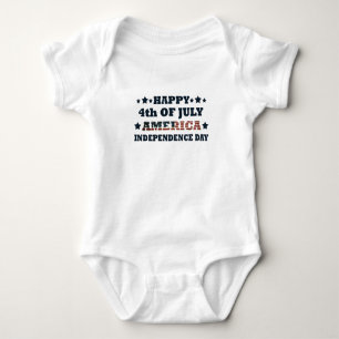 Body Joyeux 4 juillet fête de l'indépendance Amérique