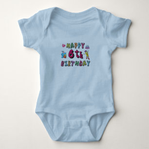 Body Joyeux 6ème anniversaire 6 ans surprise d'annivers