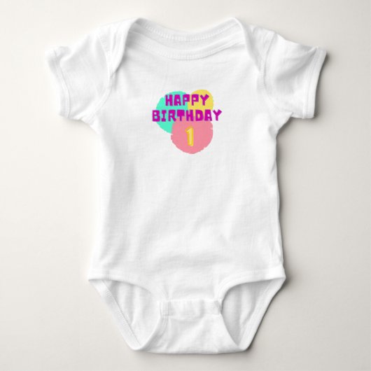 Body Joyeux anniversaire 1 an (Devant)