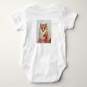 Body Joyeux Anniversaire Renard Mignon Renard Orange Aq (Dos)