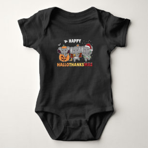 Body Joyeux Hallothanksmas Elephant Christmas Elephant