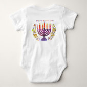Body Joyeux maillot de bébé Hanoukka (Dos)