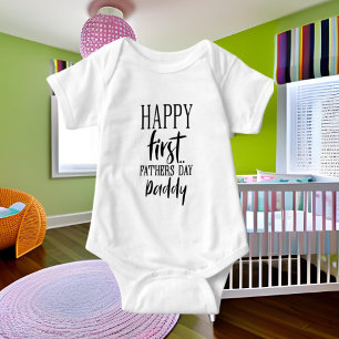 Body Joyeux premier mot art de la Fête des pères Baby