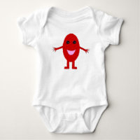Joyeux Vêtements pour bébés de raisin rouge