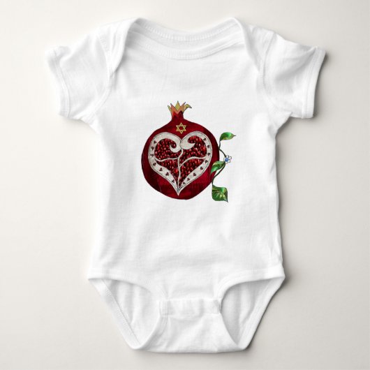 Body Judaica Pomegranate Heart Hanoukka Rosh Hashanah (Devant)